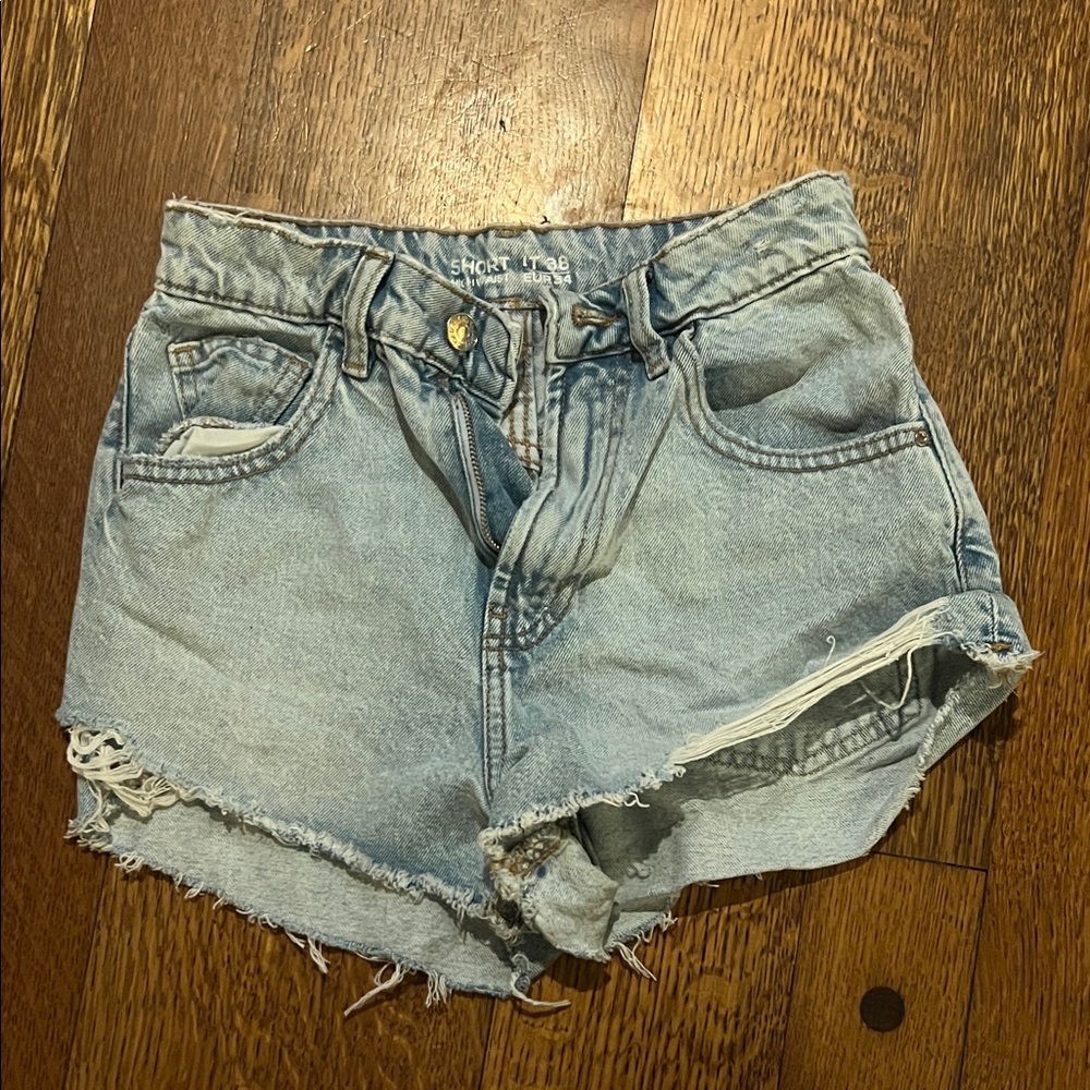 Denim Distressed Women Shorts